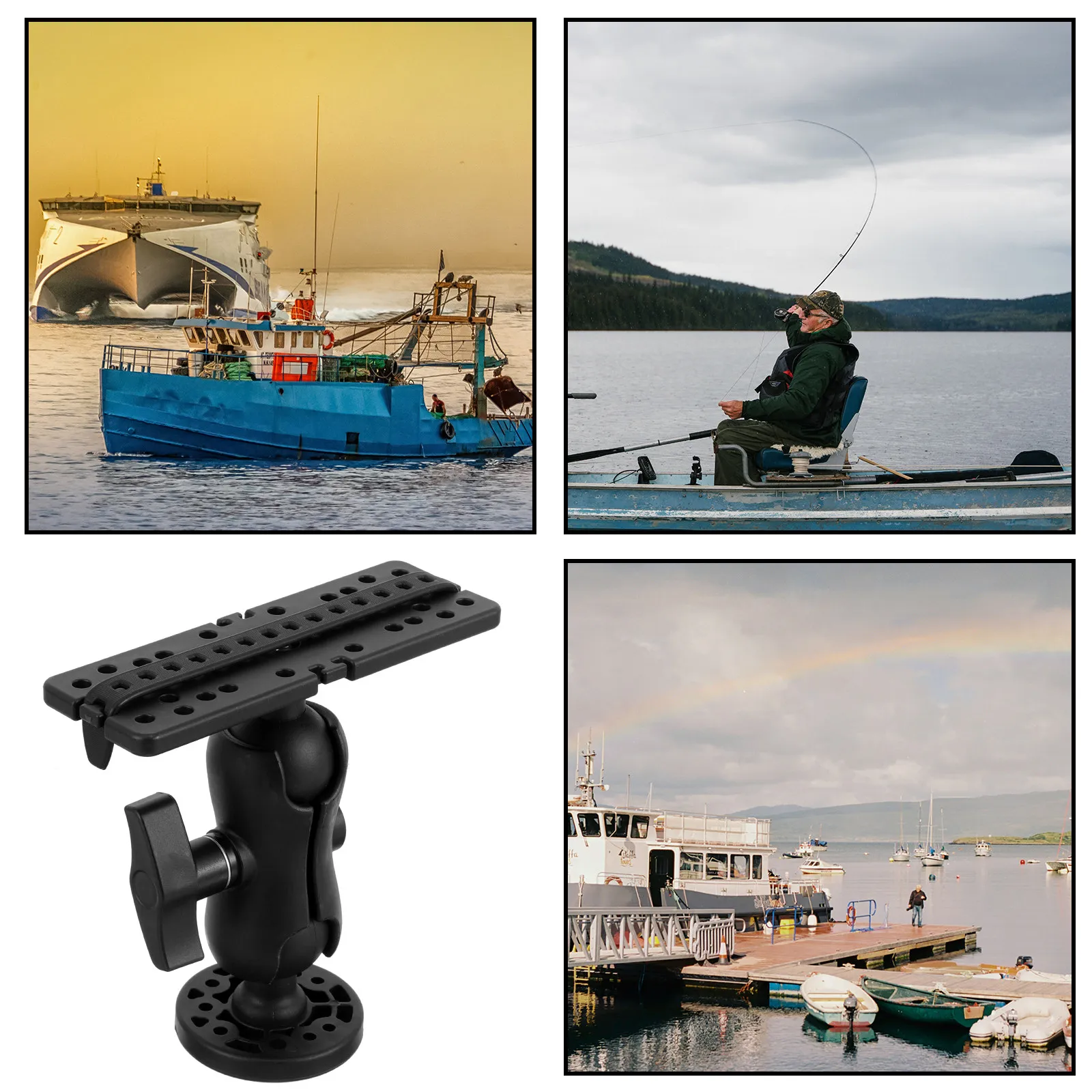 Support pivotant réglable pour - Fishing Kayak Fish Finder Mount avis et prix