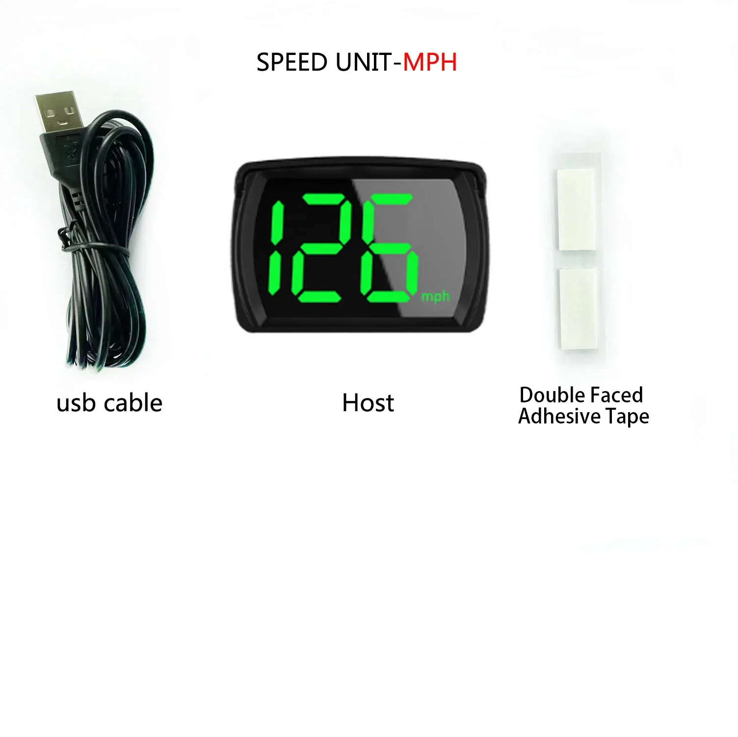 Y03 Auto-GPS-Digital-Head-Up-Display Geschwindigkeitsprojektor KMH/MPH Geschwindigkeitsmesser für alle Autos Plug-and-Play Autozubehör – Detail 14