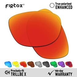 Firtox True UV400 Polarized Lenses Replacement for Oakley Trillbe X OO9340 Sunglasses (Lens Only) - Multiple Colors