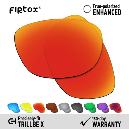 Imagen 1 del producto Lentes polarizadas Firtox True UV400 de repuesto para gafas de sol Oakley Trillbe X OO9340 (solo lentes) - Varios colores
