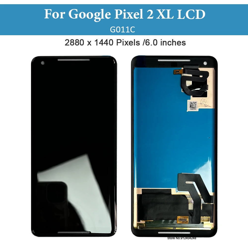 Original Amoled For HTC Google Pixel 2 XL LCD Display Touch Screen for Google Pixel2 2XL Digitizer Assembly Replacement Parts