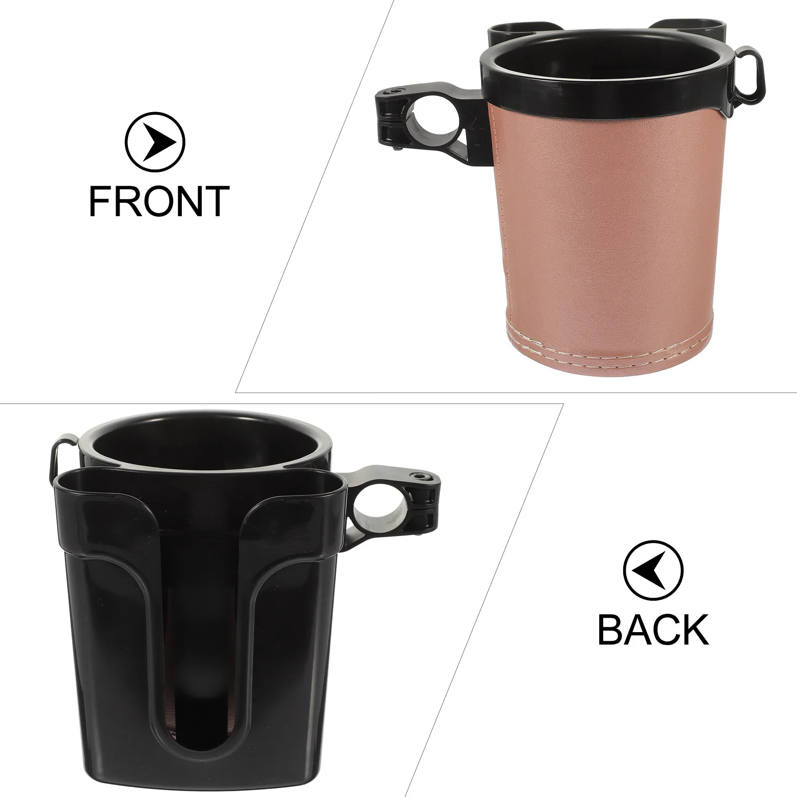 

Bicycle Cup Holder Easy Install Smooth Edges Secure Fit for Bike Stroller Scooter Wheelchair Cycling Outdoor Gift for Riders