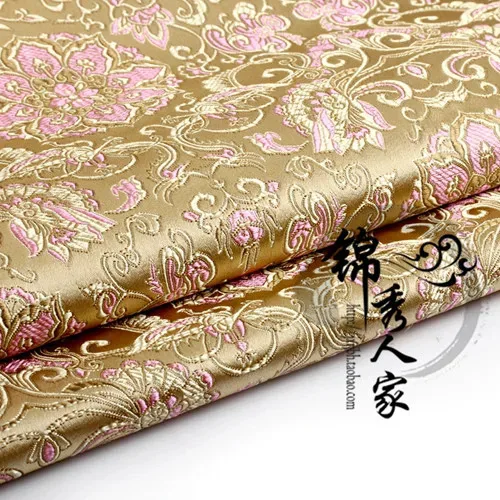 Tela brocada Damasco Jacquard estilo americano ropa disfraz tapicería muebles cortina DIY Material de ropa tela 75*50cm