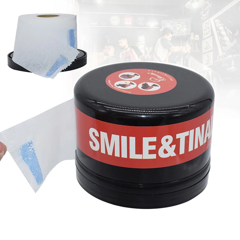 Estuche Profesional para Rollos de Papel para Cuello de Peluquería, Soporte Desechable para Cintas de Papel para Cuello, Caja de Accesorios de Peluquería