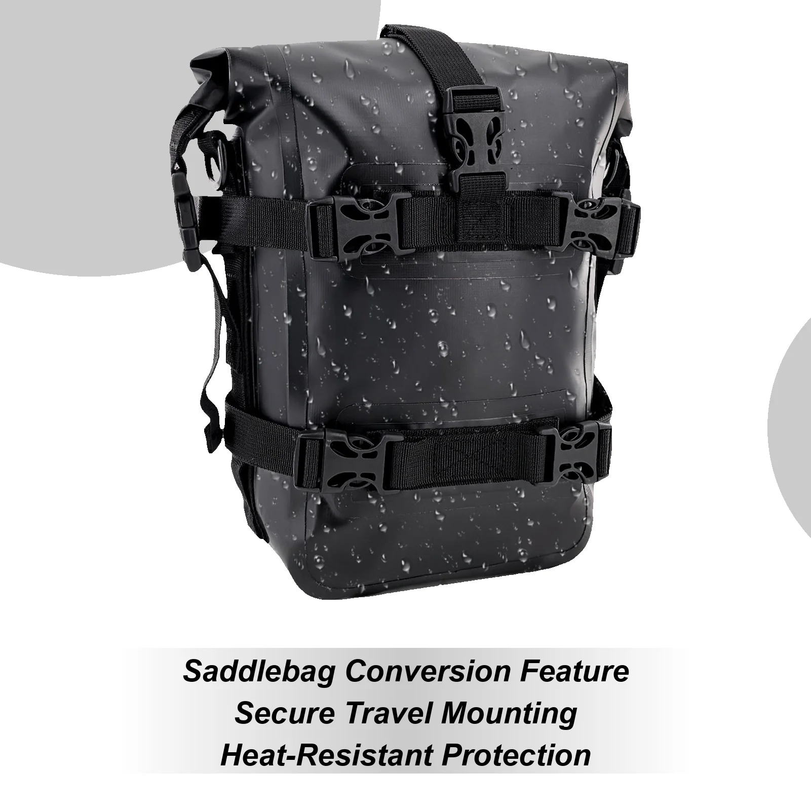 

Водонепроницаемая сумка для мотоцикла, большая вместительная сумка-кофр для мотоцикла, мотосумка для путешествий и поездок.