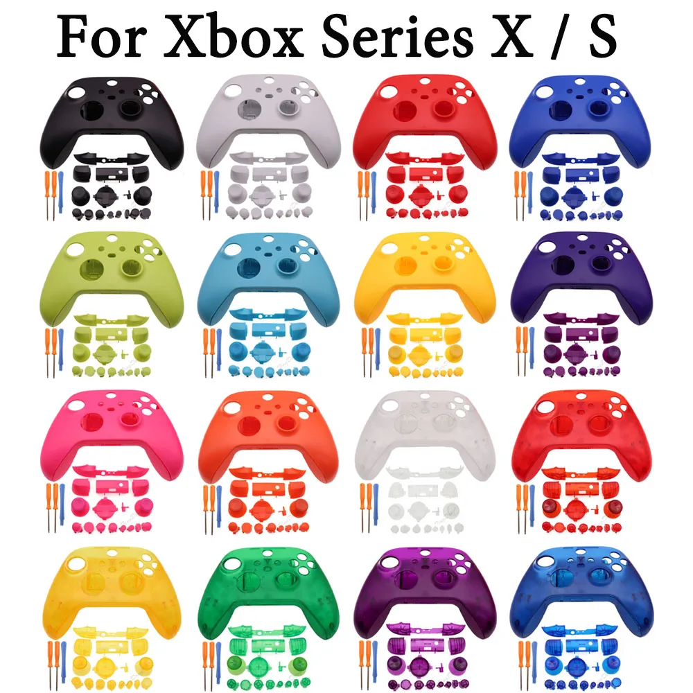 

Replacement Full Housing Shell FaceplatesCover Buttons Kit for Xbox series X S Controller Case Cover With Tools