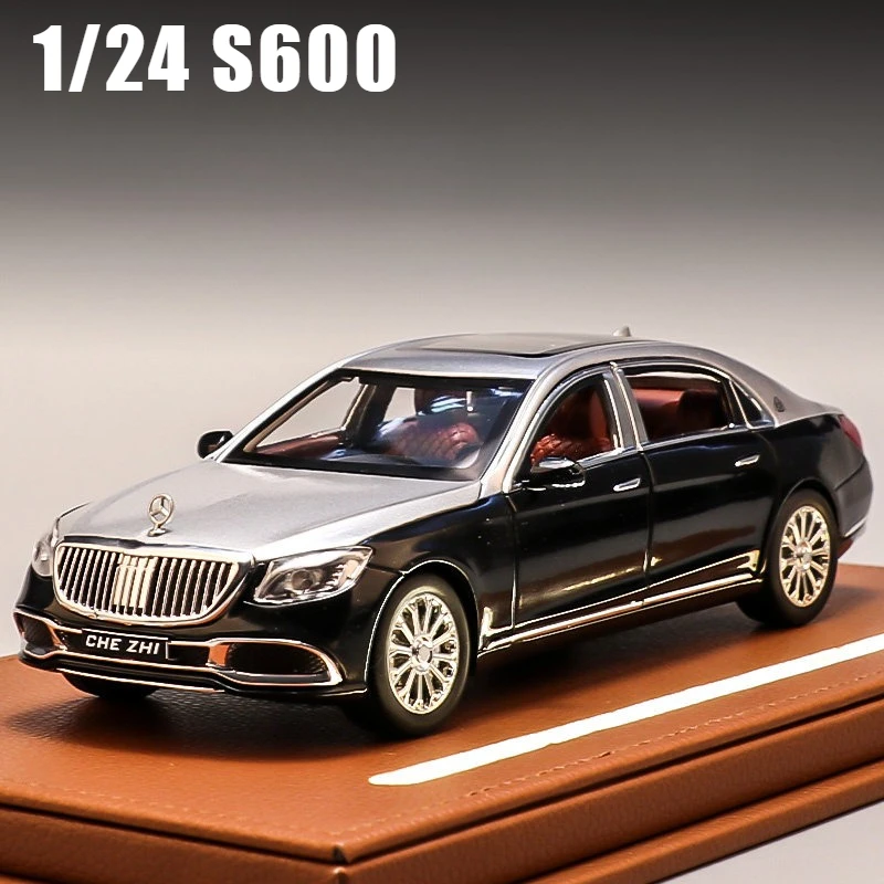 

1:24 S600 Luxury Car Models Simulation Toys Sound and Light Series Models Hobbies Collecting Children's Gifts