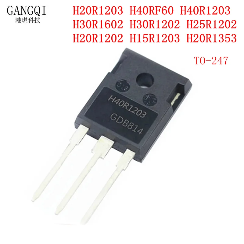 5PCS H20R1203 H15R1202 IHW20N120R3 H40RF60 IHW40N60RF H40R1203 H30R1602 H30R1202 H25R1202 H20R1202 H15R1203 IHW30N120R2 H20R1353