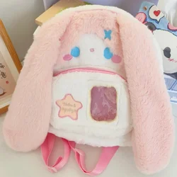 MBTI Schattige Bunny Rugzakken voor Vrouwen Japanse Stijl Mode Pluche Cartoon Zoete Rugzak Kawaii Casual Vrouwelijke Nieuwe Esthetische Zakken