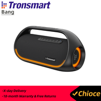 Tronsmart Bang Speaker 60W Updated Version with Lossless Hi-Res Audio, App Control,Portable Handle Speaker for Party Camping