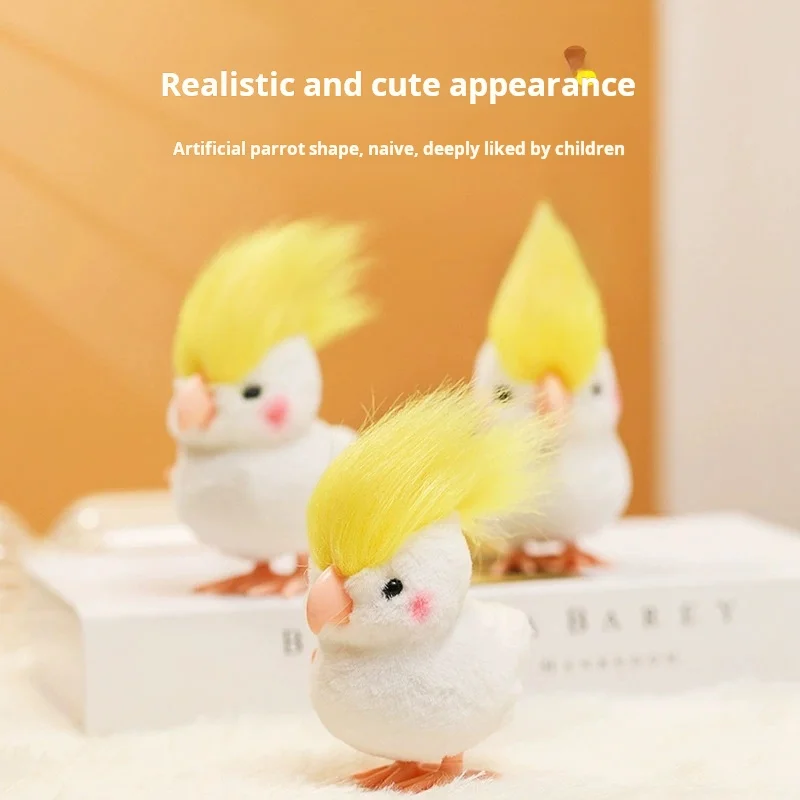 1Pcs Cute Wind Up Chick Plush Animals Toy Kids Boy Girl Stuffed Animals Chick Clockwork Walking Toys Children Fun Gifts