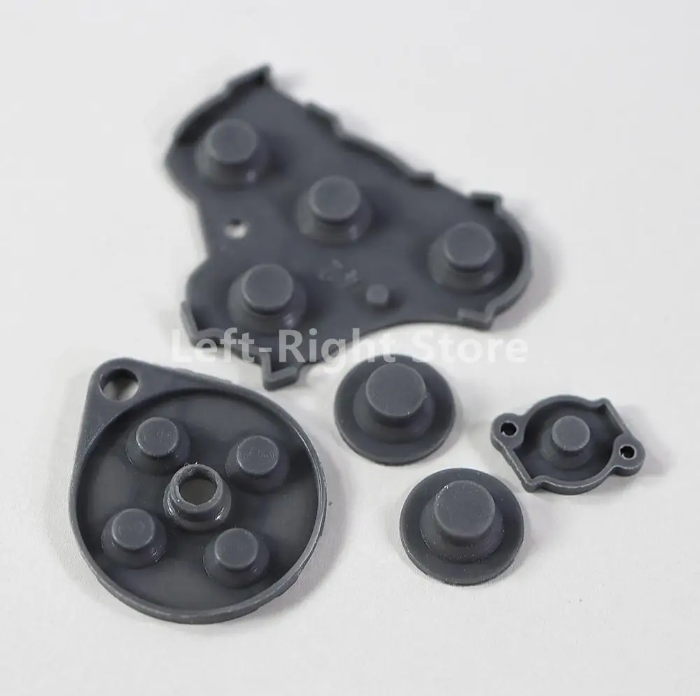 2 juegos para Nintendo GameCube, botones adhesivos conductores, almohadilla de silicona de contacto de goma, botón d-pad para controlador de juego NGC