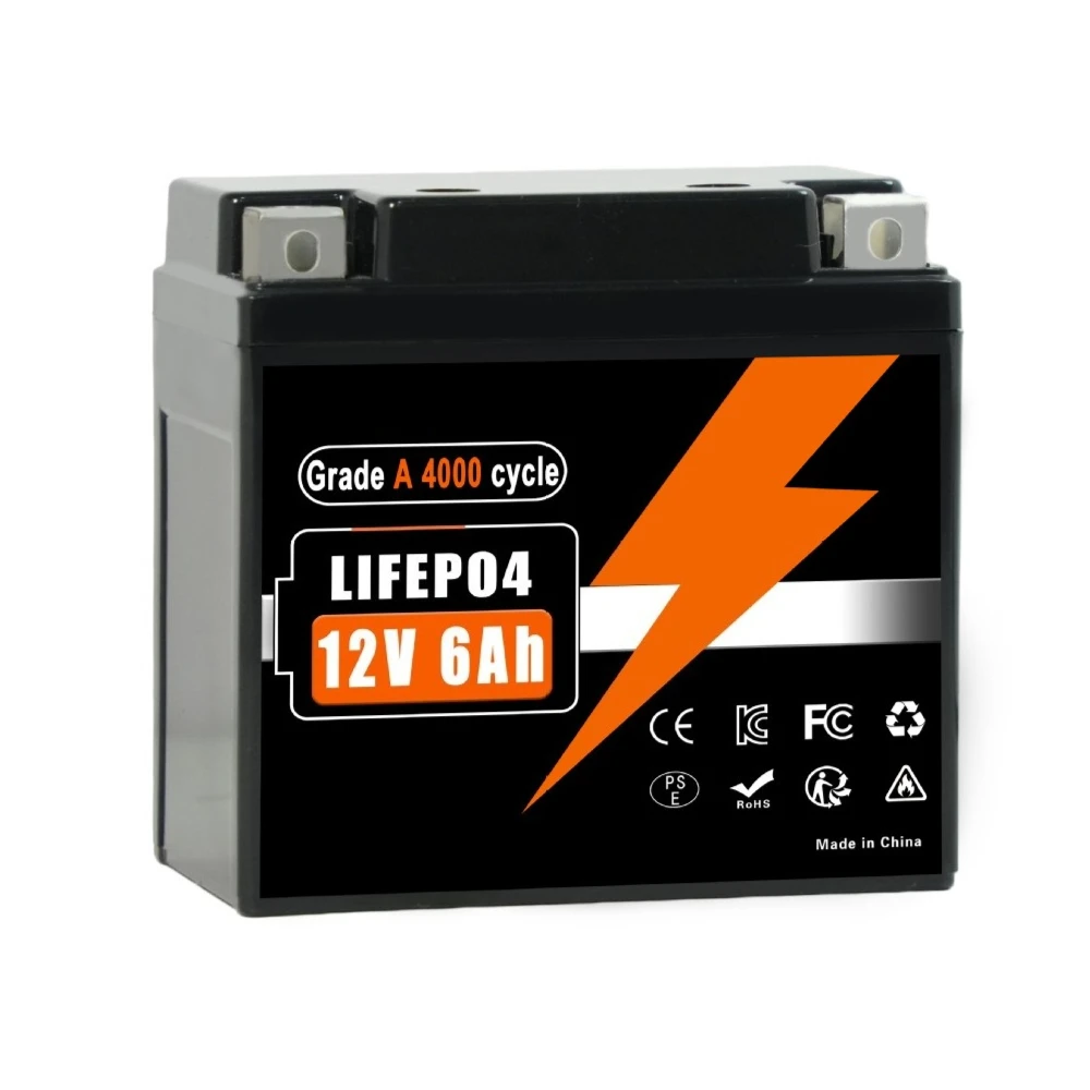 12V / 12.8V 6000mAh 4S1P 32700 LiFePO4 Battery Deep Cycle Rechargeable for Motorcycle Jump Starter Emergency Power Supply