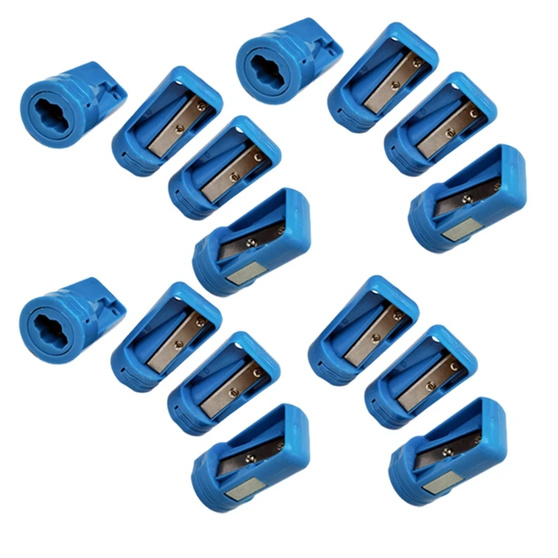 

HLZS-15Pcs Octagonal Carpenter Pencil Sharpener Square Oval Carpenter Pen Manual Sharpener