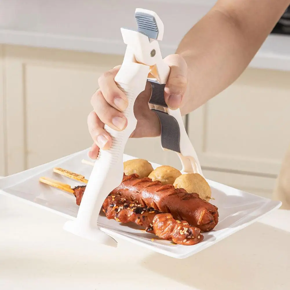 3-in-1-Schüsselclip gegen Verbrühungen, rutschfeste Küchentellerzange, hitzebeständiger Tablettheber für gedämpfte Schüssel