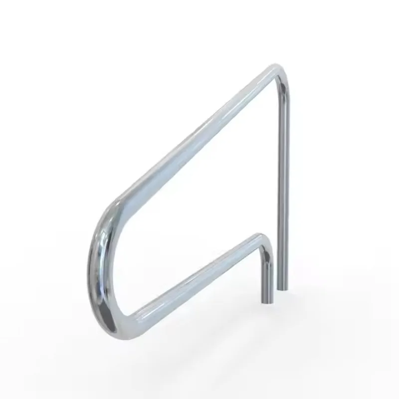 سلم حمام سباحة من الفولاذ المقاوم للصدأ الفاخر، درابزين السلم المتحرك الربيعي الساخن، ملحق حمام السباحة #1