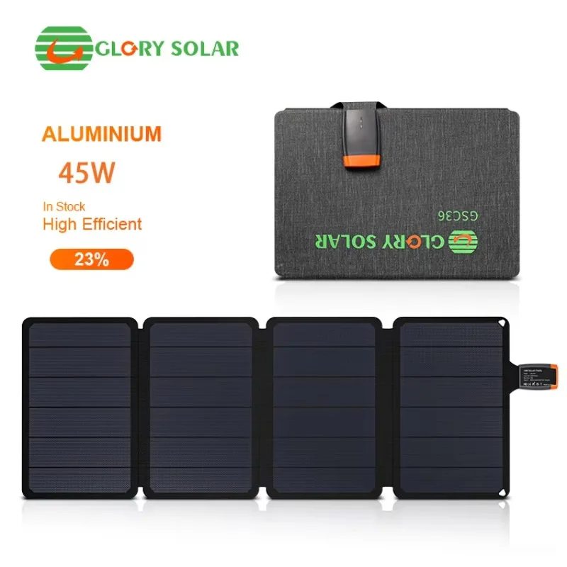 Foldable Solar Panel Waterproof 18W 21W 36W 45W Portable Outdoor Power Solar Charger for Mobile Phone Power Bank Home Use