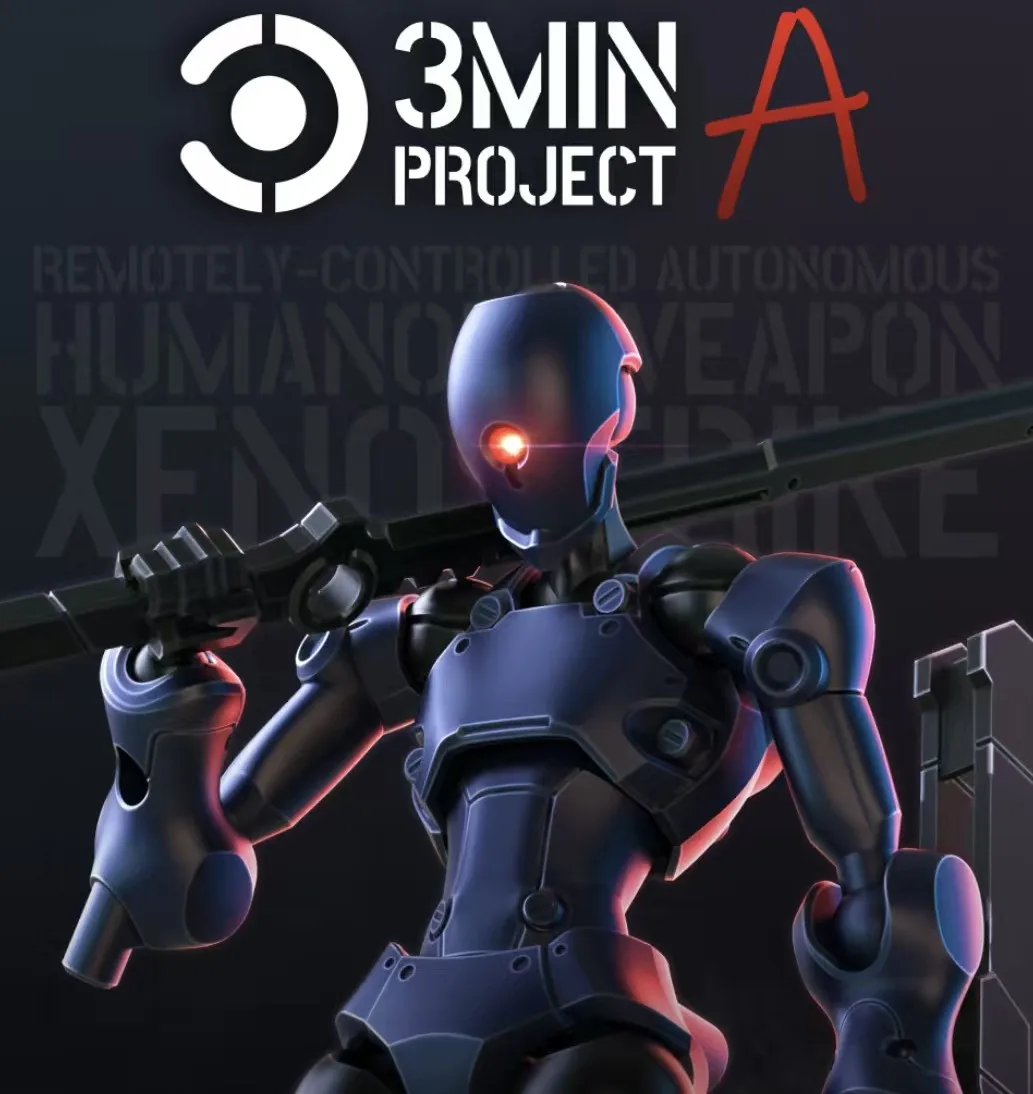 Sheik Mainland 3MIN Project A 1/18 3.75'' Standard Wolf Assault Superhuman | Buildable Articulated Action Figure Model Gift image 3