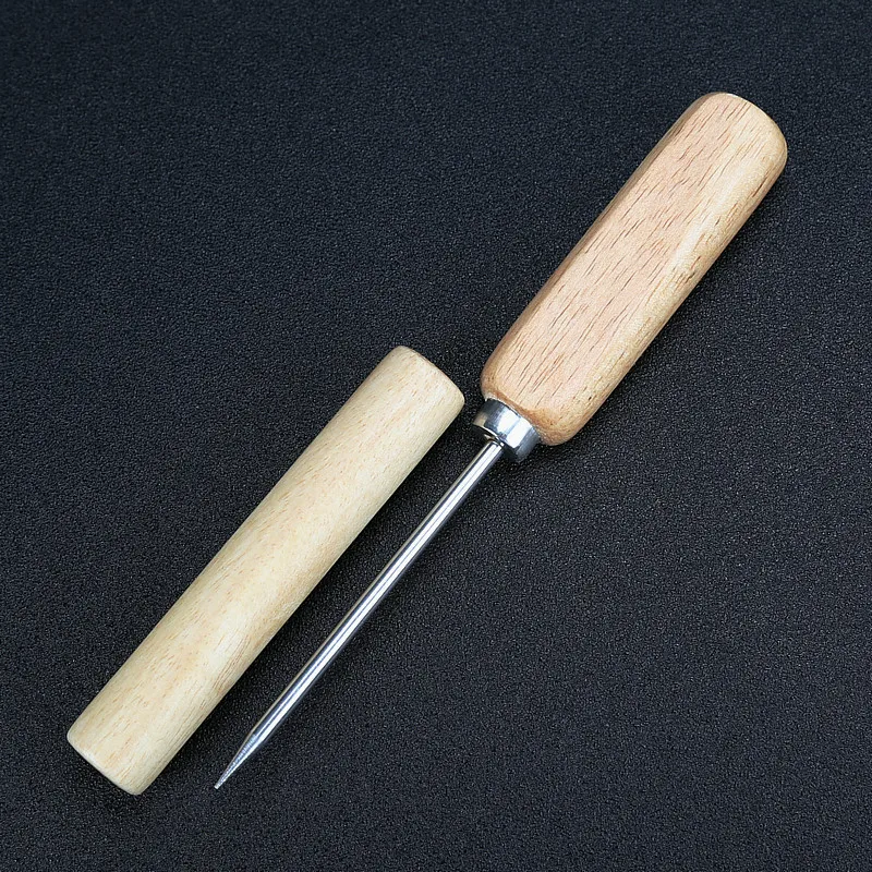 

Stainless Steel Ice Pick With Wooden Handle Cocktail Ice Crusher Metal Pick Bar Chisel Household Kitchen Bar Tools