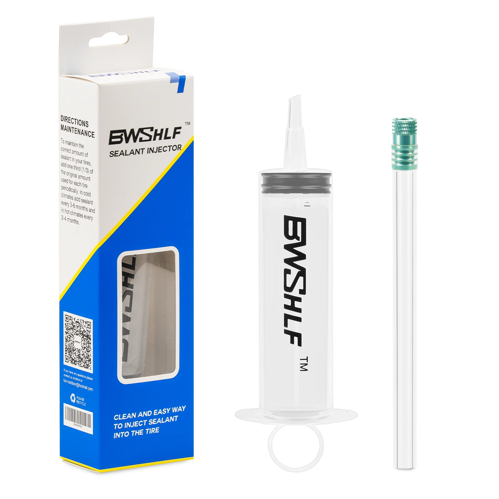 BWSHLF Tubeless Sealant Injector 100ML Tire Sealant Injector for Tubeless Tire Sealant Syringe Mountain Bicycle Road Bike MTB