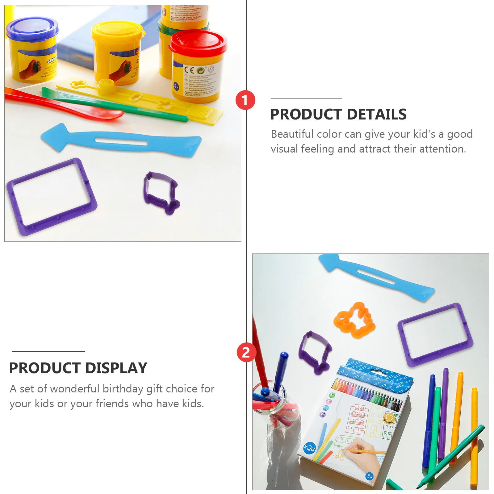 32 Stück DIY farbige Plastilin-Ton-Sets, kreative Formen für Kinder, Lernen, pädagogische Fantasie, Entwicklung, Stressabbau