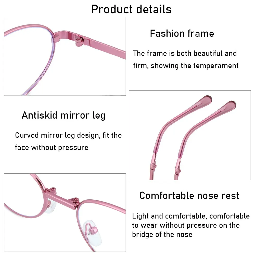 Lunettes de lecture pliables pour femmes, lunettes de lecture bifocales de loin et de près portables avec dioptrie + 1.0 + 1.5 + 2.0 + 2.5 à + 4.0