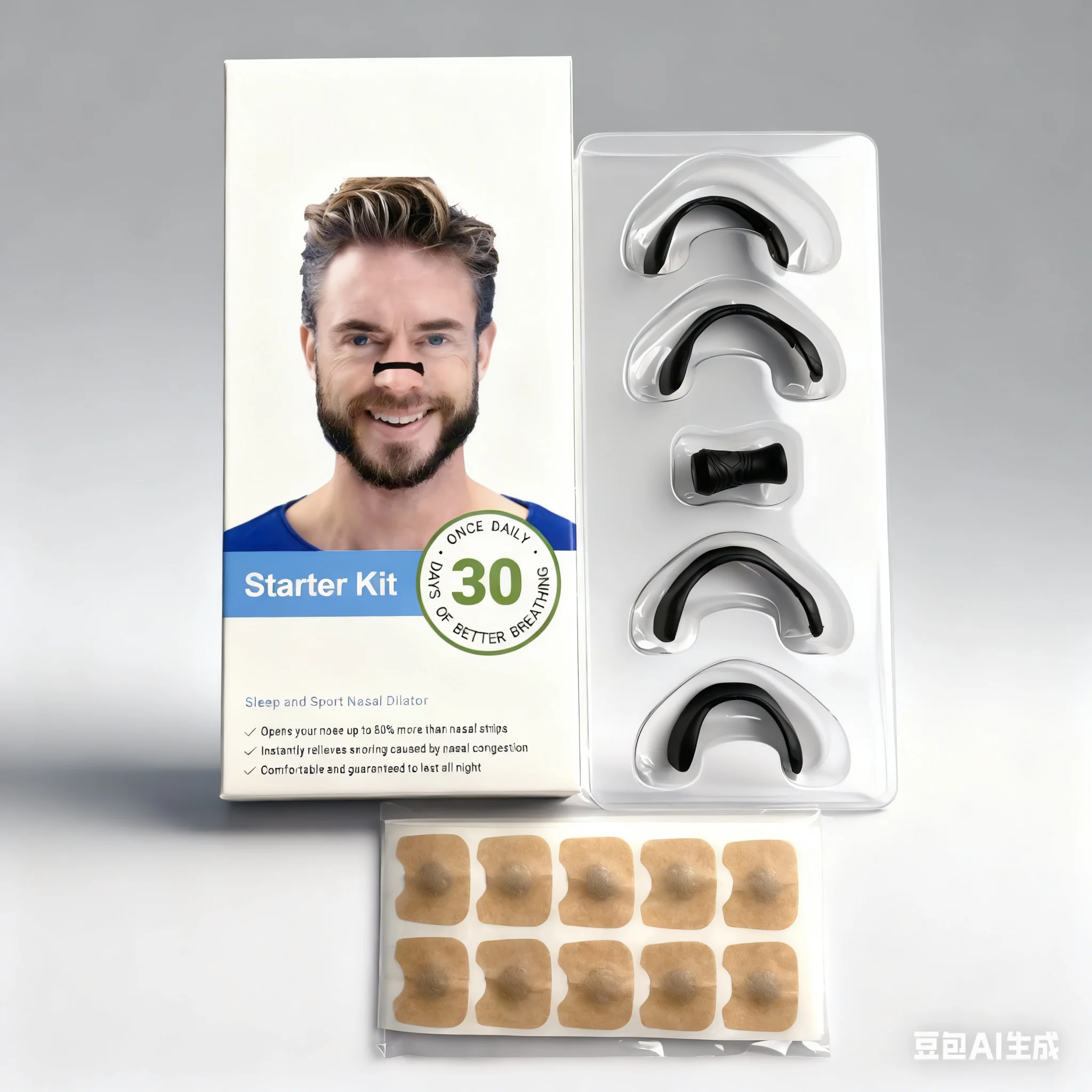 

Магнитные полоски для носа против храпа, 30 пар черных квадратных, безопасных для кожи зажимов для спортивного дыхания и усиления кислорода