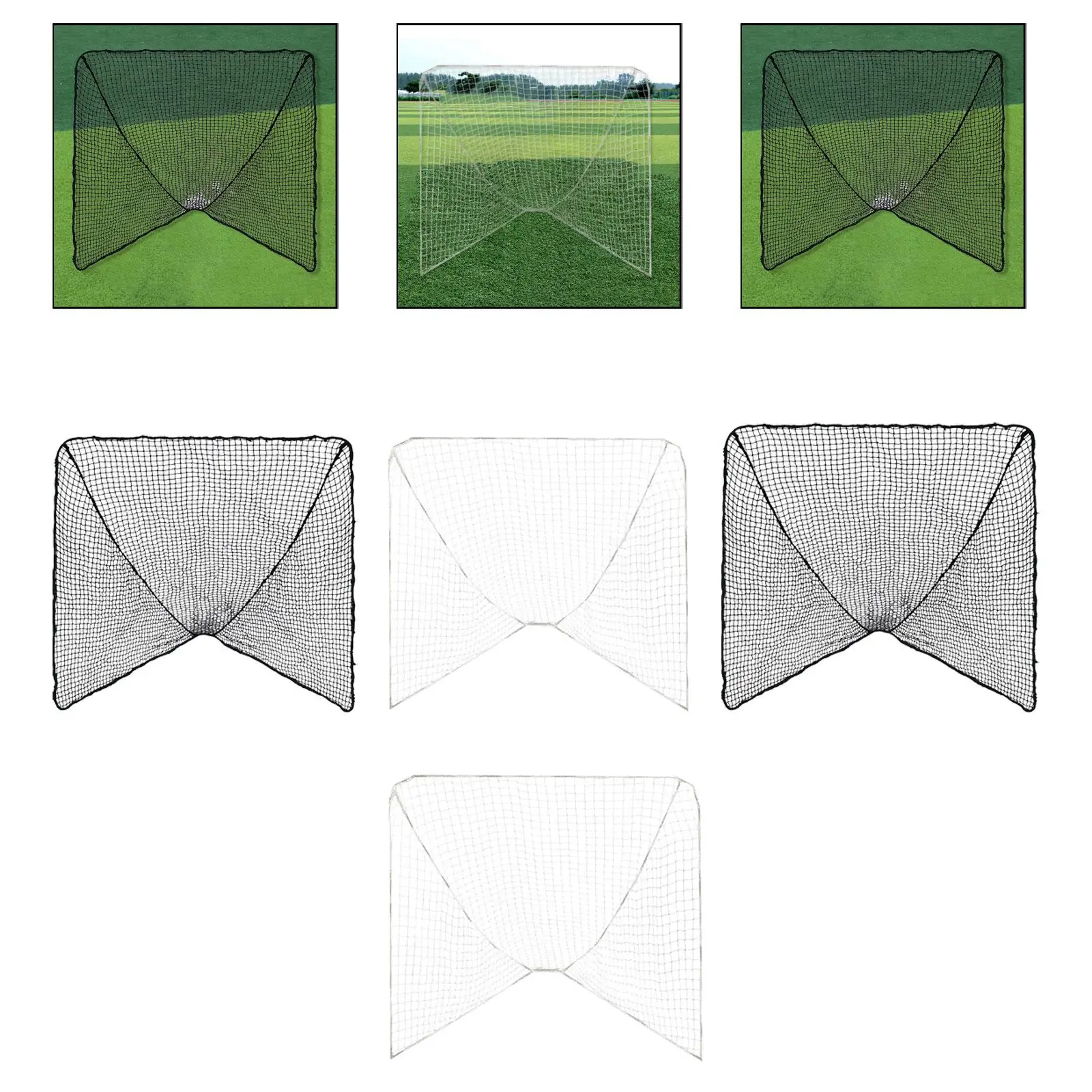 شبكة أهداف لاكروس المحمولة، نايلون محمول متعدد الاستخدامات للأطفال والكبار، ملحقات التدريب، شبكة التدريب، #4