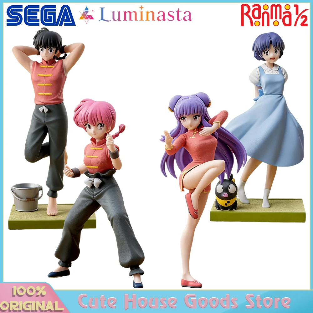 [Auf Lager] Original Sega Luminasta Ranma 1/2 Tendou Akane Shampoo Saotome Ranma Tisch Dekoration Anime Figuren Modell Spielzeug geschenke