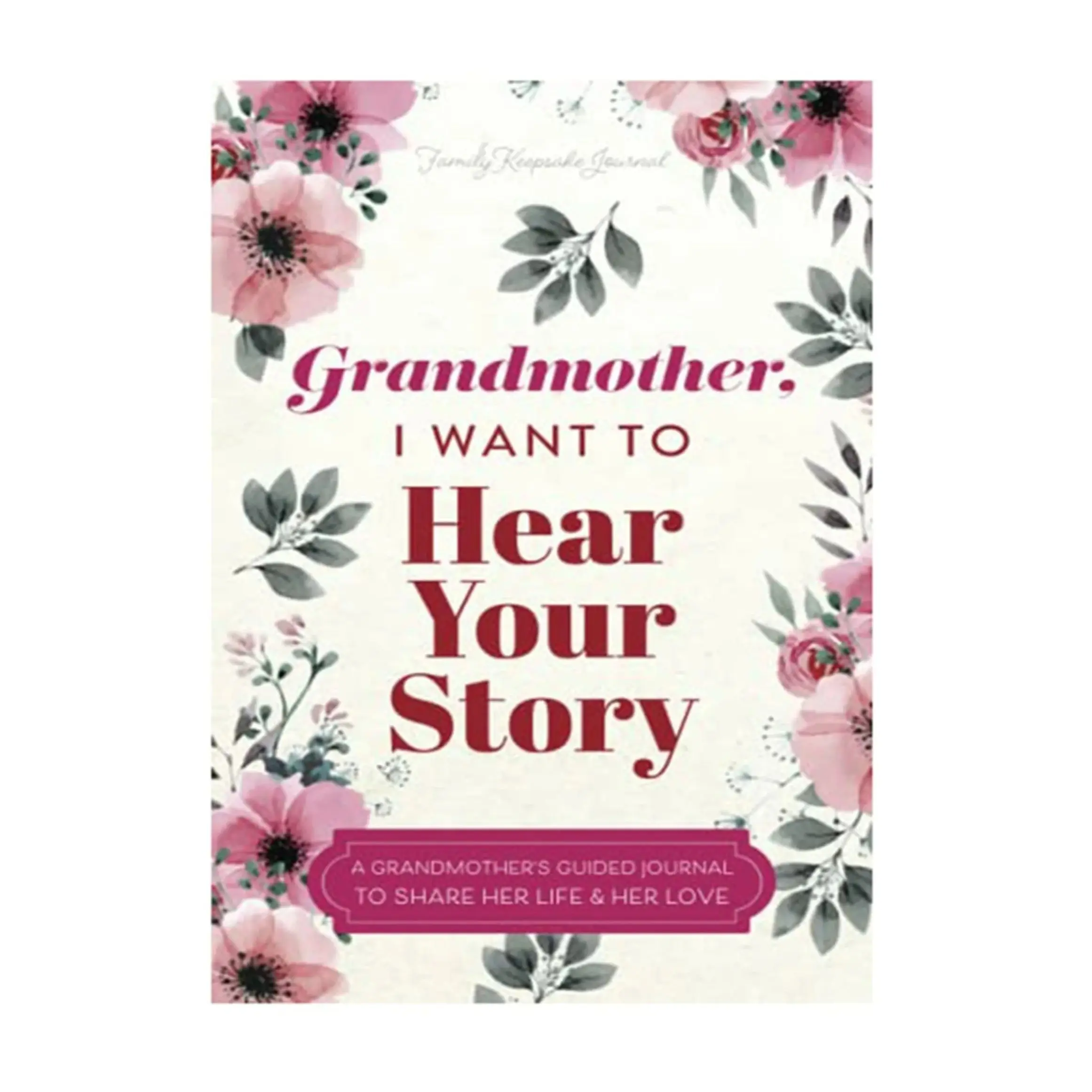 Grandfather/Grandmother I Want To Hear Your Story Guided Journal Multipurpose Journal Book Portable Notebook School Parents Gift