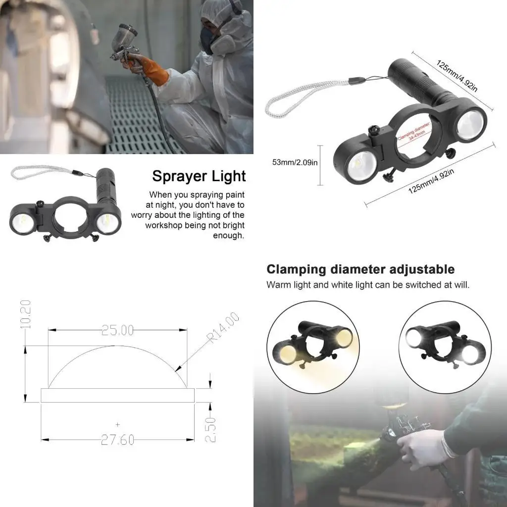 

Система освещения распылительной краской A2BE для освещения автомобильных универсальных распылителей