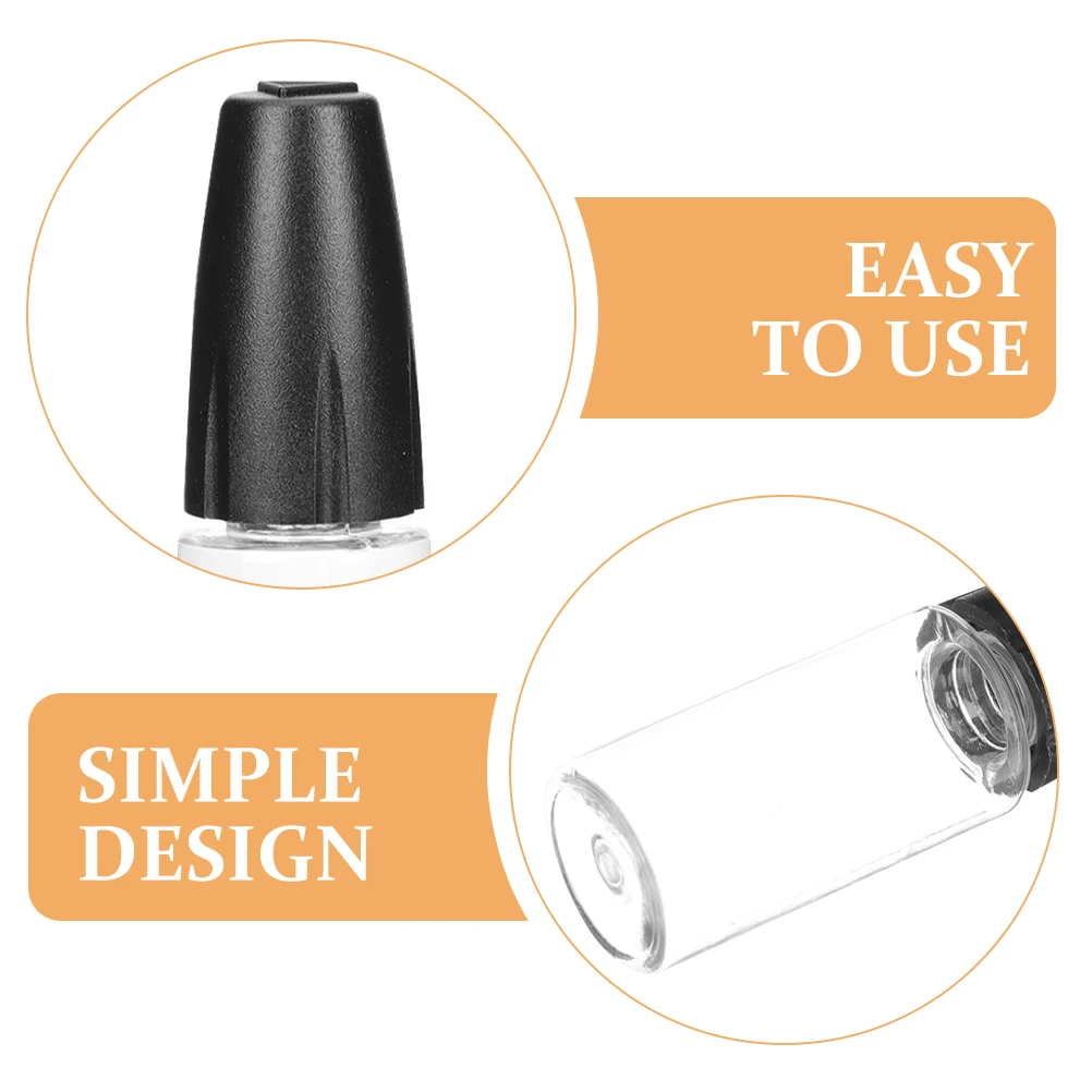 

10pcs 10ML PET Bottles Black Long Needle Precision Applicator Squeeze Lab Bottle Fine Bottles With Fine Tip Tip Storage