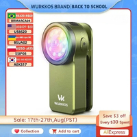 Wurkkos HD03 680LM Mini Headlamp, RGB Clip Light,Spot and Flood, IPX6 Waterproof, Portable EDC Flashlight, Outdoor Torch