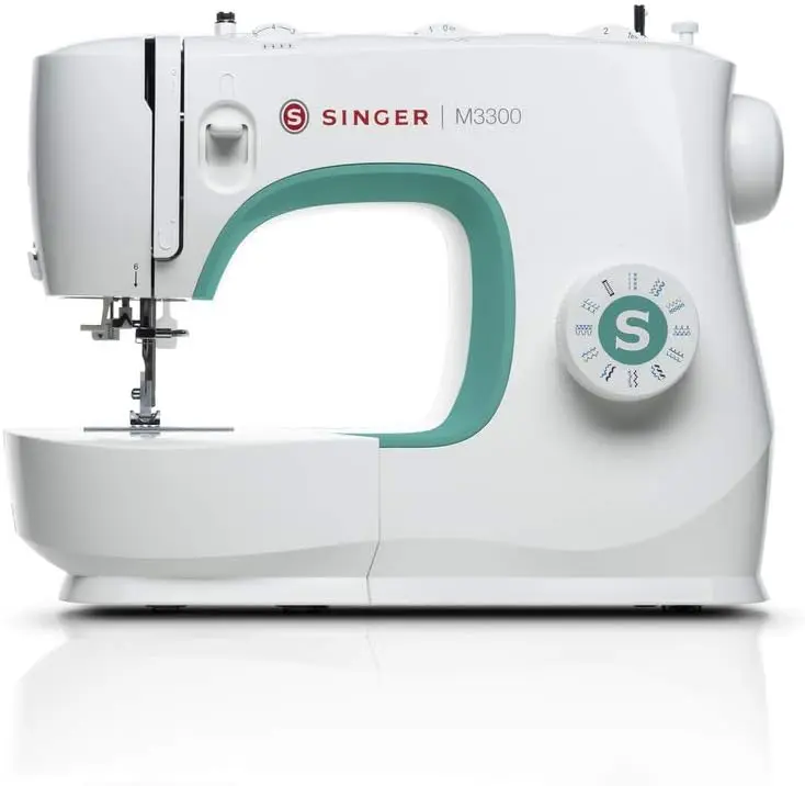 

| M3300 Sewing Machine With 97 Stitch Applications, & 1-Step Buttonhole - Perfect For Beginners - Sewing Made Easy, Green