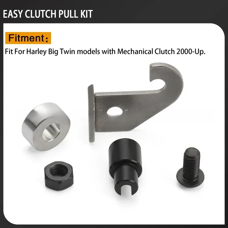 TRD para Touring Electra Glide CVO Dyna Fat Street Bob Softail 2000-2015 Kit de embrague de actualización de tracción fija fácil para motocicleta