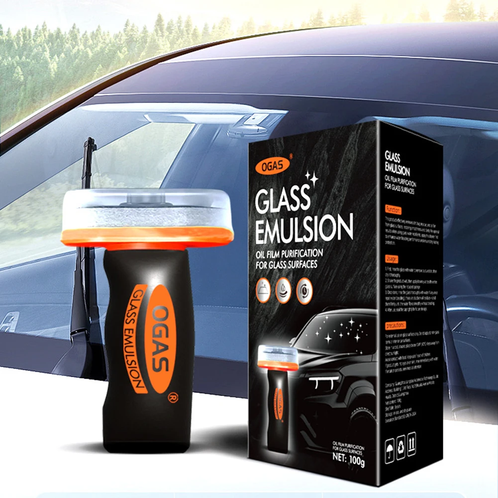 Automotive Water Spot Remover For Glass Portable Anti-rain Fog Cleaning Glass Brush For Side Window Glass