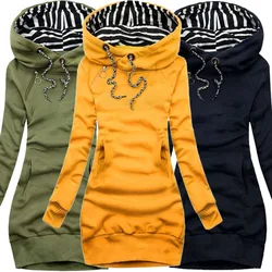 2024 medium long length woman Dresses women's clothing new slim fit hoodie slimming casual autumn winter fashion hooded jacket