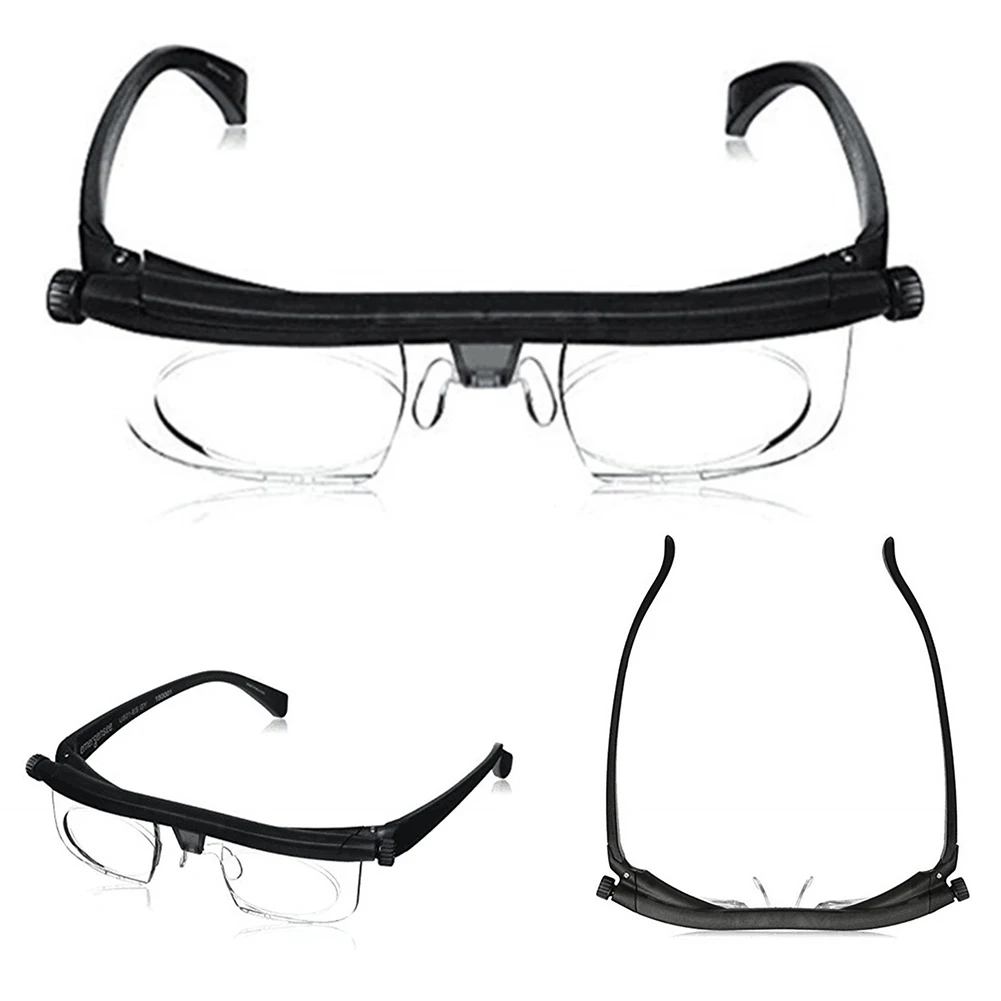 

2022 Adjustable Strength Lens Eyewear Variable Focus Distance Vision Zoom Glasses Protective Magnifying Glasses With Storage Bag