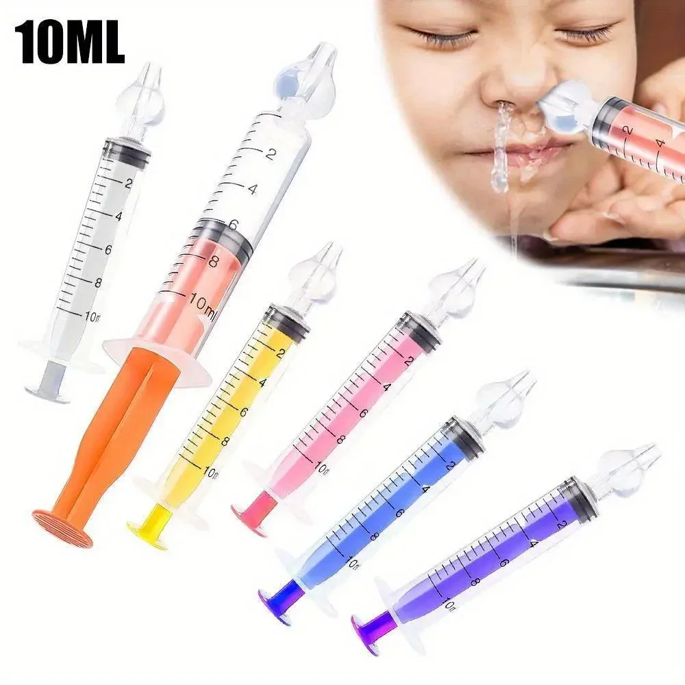 10 Reusable Syringes for Small Pets, Ideal for Measuring and Gargling, Needleless, for Science Labs Nasal Rinse