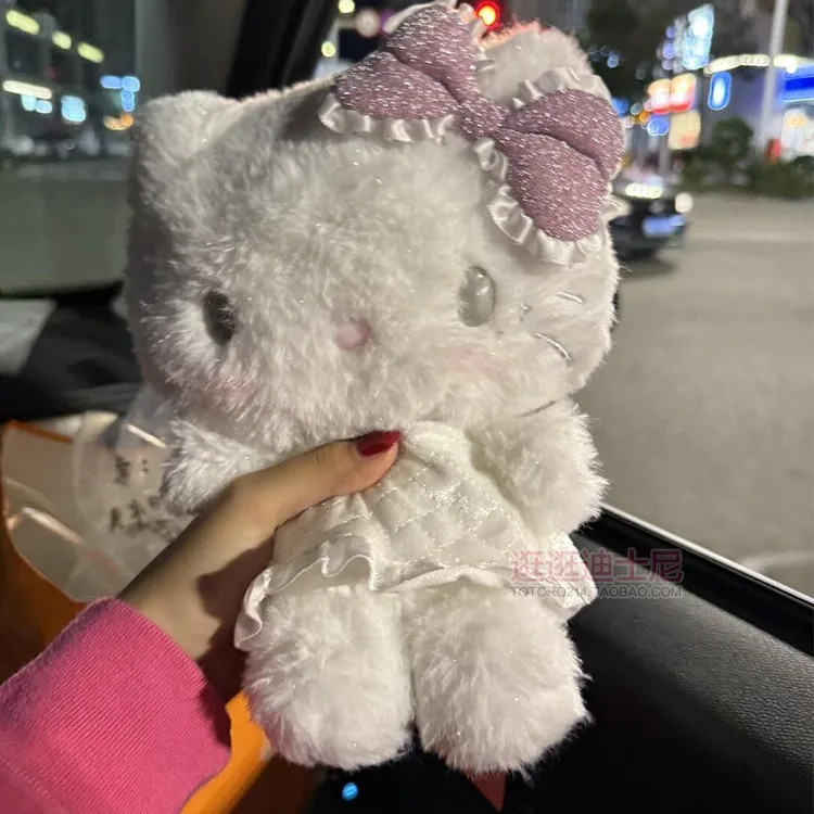 

20cm Original Hello Kitty Angel and Devil Series Plush Toys Cute Plushie Bag Pendant Kawaii Stuff Soft Room Decor For GIft