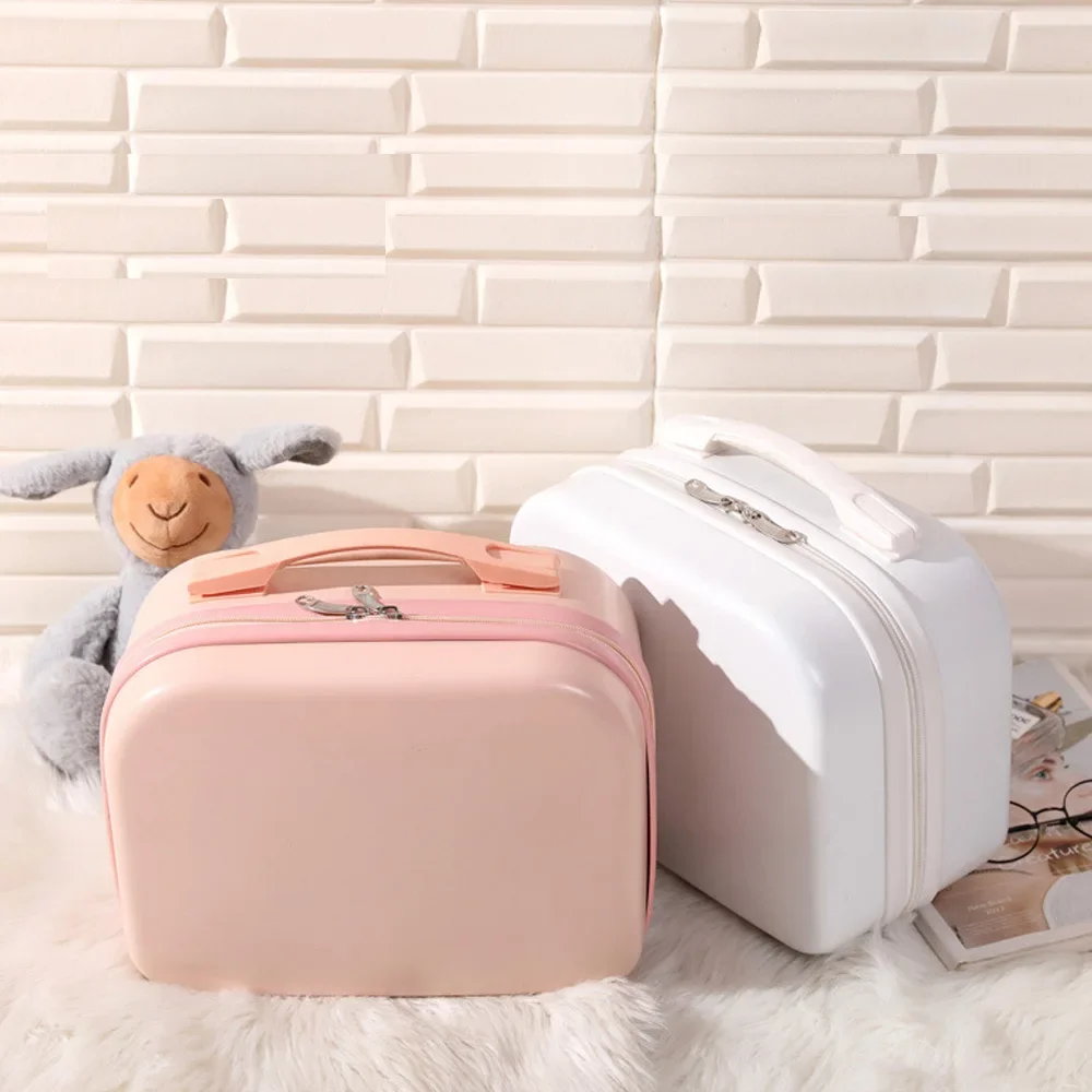 14 Inch Cosmetic Bag Small Women Travel Suitcase Luggage Compressive Material Size:30-15.5-23cm