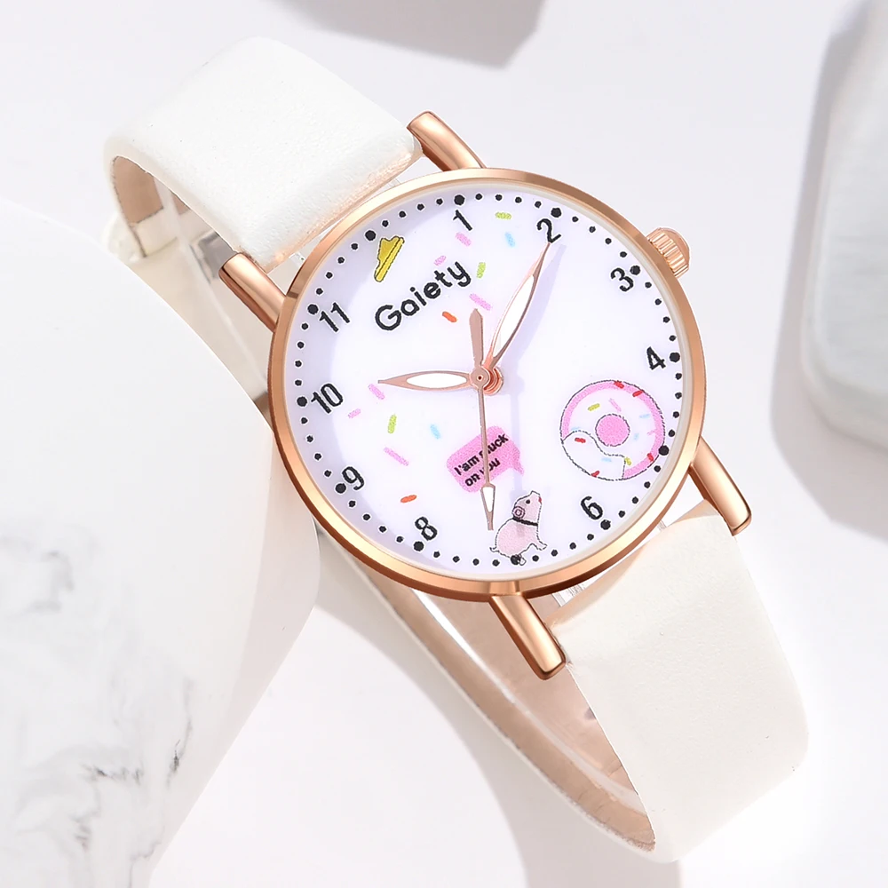 1Pcs Gairty Minimalist Style Roman Numeral Dial Watch Luxury Couple Casual Quartz Watch Is The Perfect Gift For Her