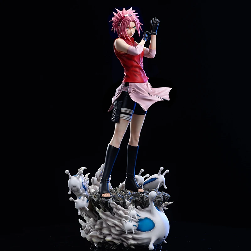 38 centimetri Naruto Figure GK Haruno Sakura Hyuga Hinata Action Figures PVC Anime Modello Collezione Statua Giocattoli Perimetro Regali Di Compleanno