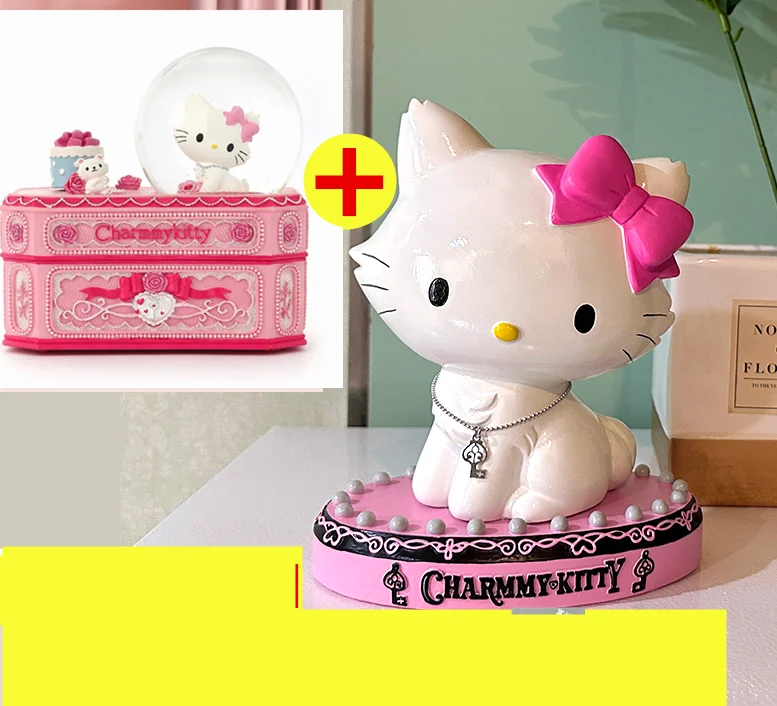 Kitty Charmmy Crystal Ball Resin Jewelry Box Ring Box Necklace Box
