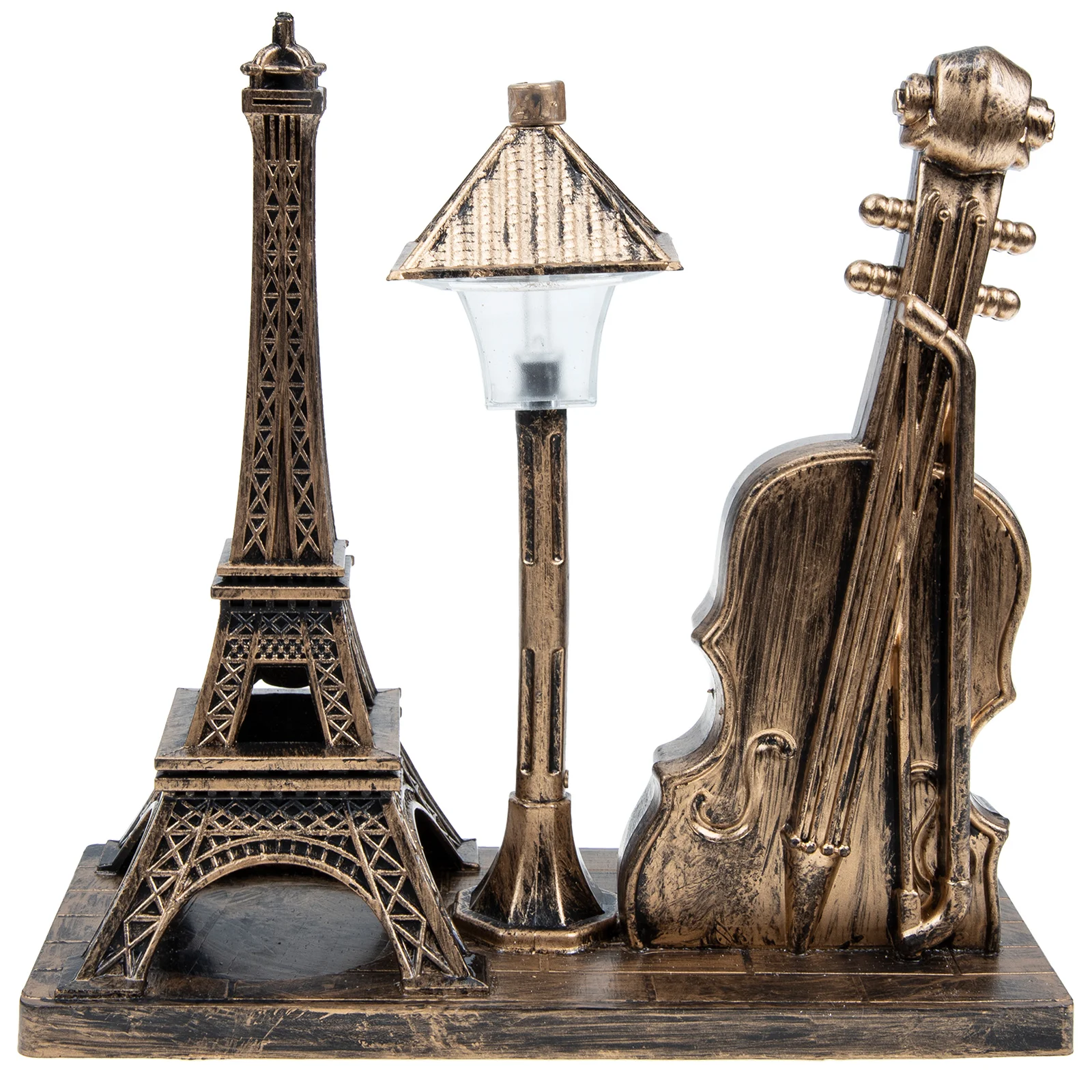 

Retro Eiffel Tower Table Lamp Night Light Resin Vintage Creative Lighting Decoration Indoor Use Home Decor Office Ornament