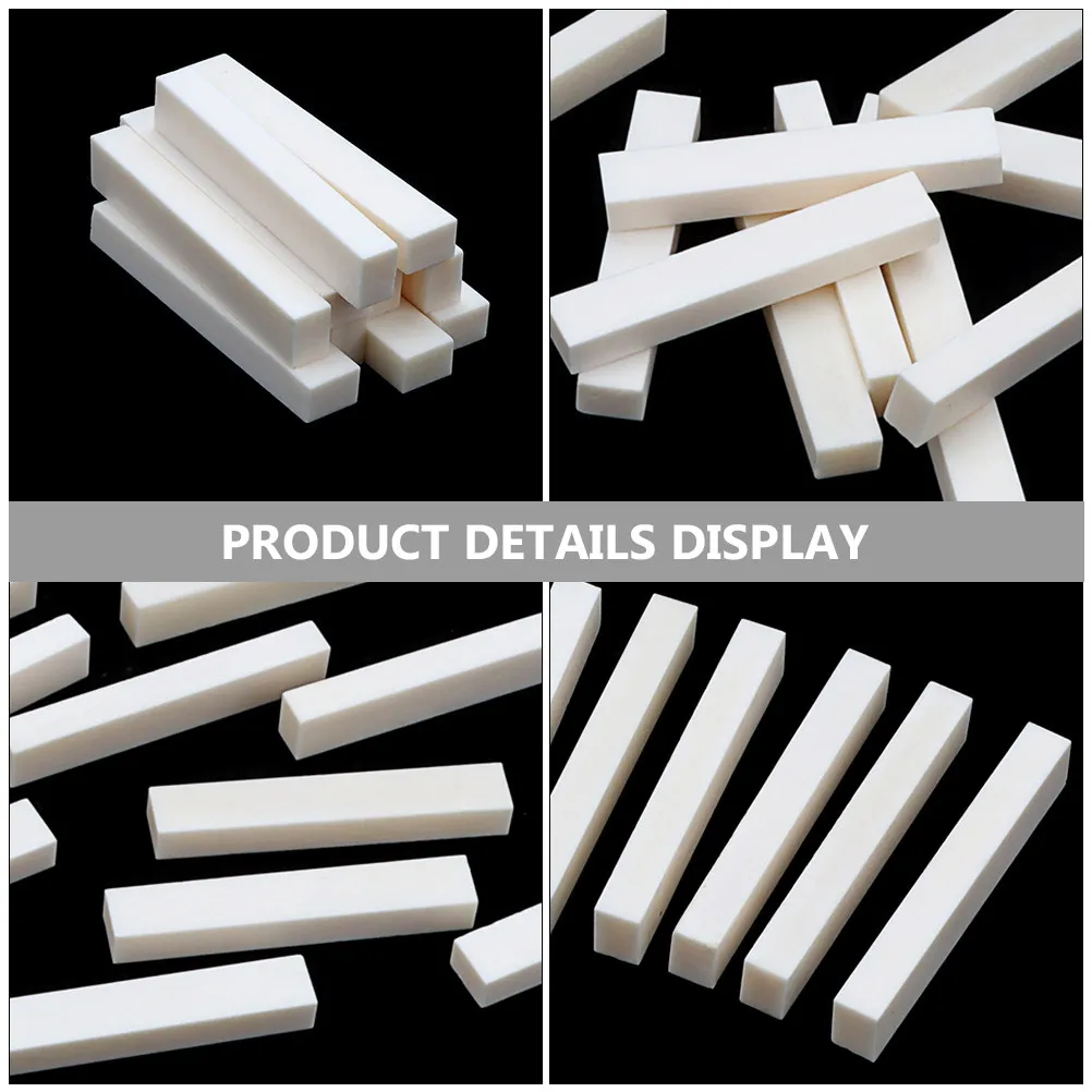 10pcs Bone Nut Blank Replacement For Electric Bass Acoustic Classical Guitar Enhanced Tone Stability Guitar Accessories