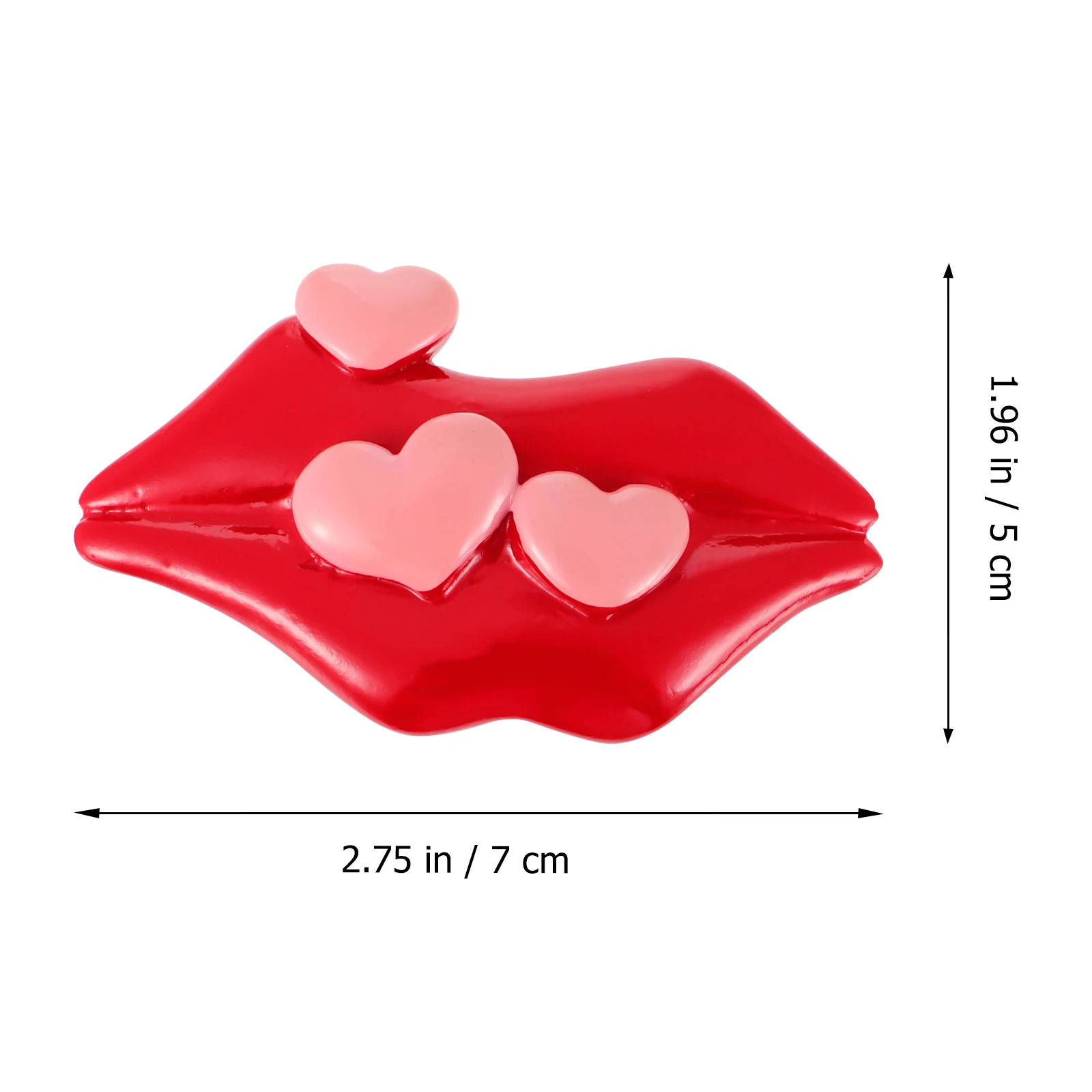 4 قطع مغناطيس الثلاجة مضحك الشفاه الحمراء الثلاجة ملصق زينة جميلة الإبداعية #5
