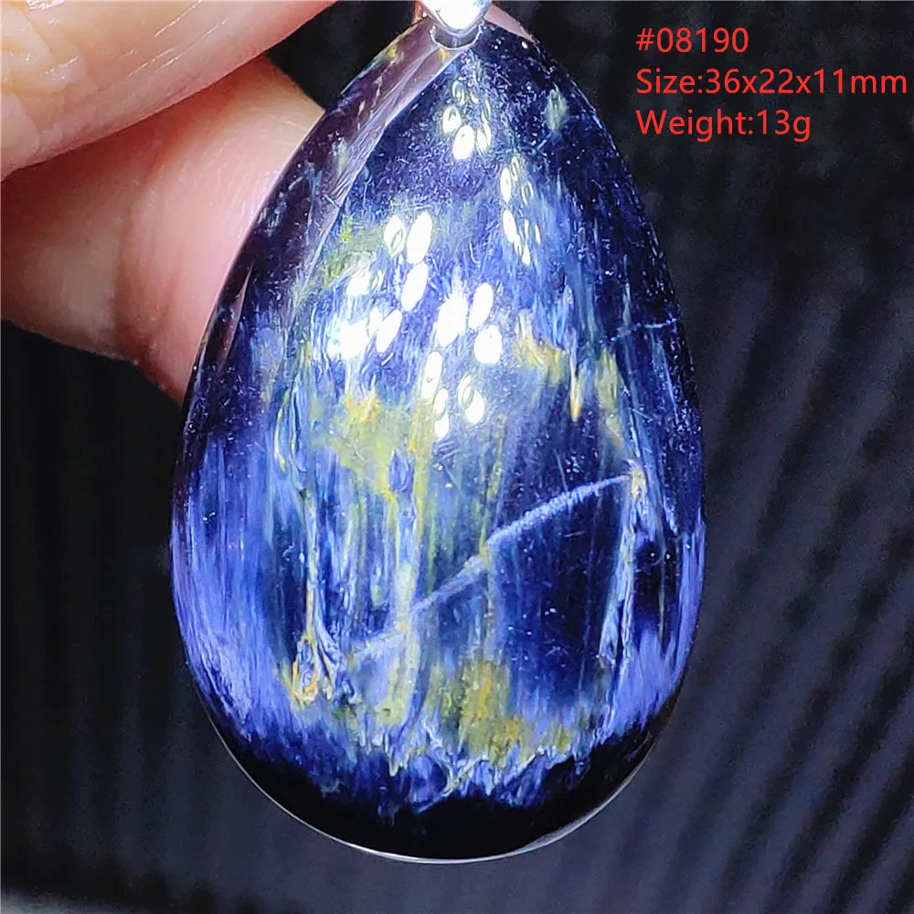 

Natural Blue Pietersite Chatoyant Namibia Pendant Cat Eye Water Drop Pietersite Necklace Women Fashion Jewelry AAAAAA