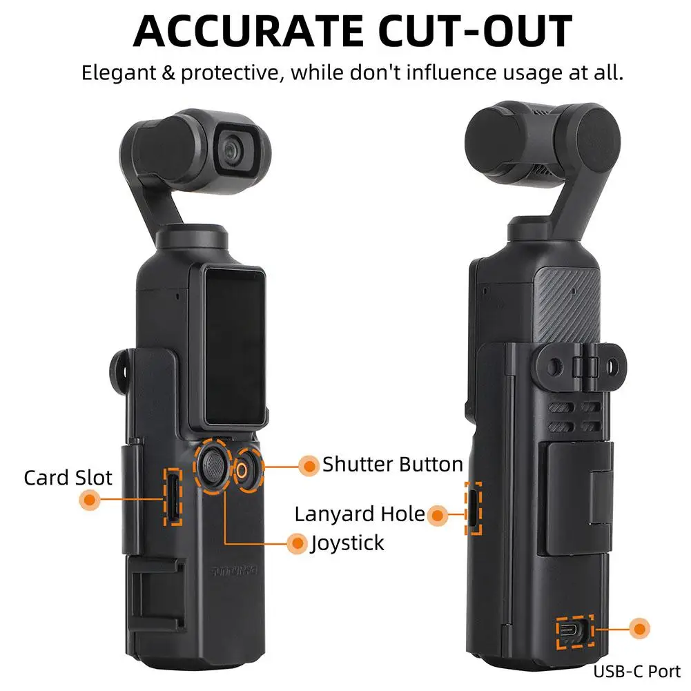 Multi-functional Extended Protective Frame Adapter For Osmo Pocket3 To Expand The Protective Border For DJI Osmo Pocket3 Frame