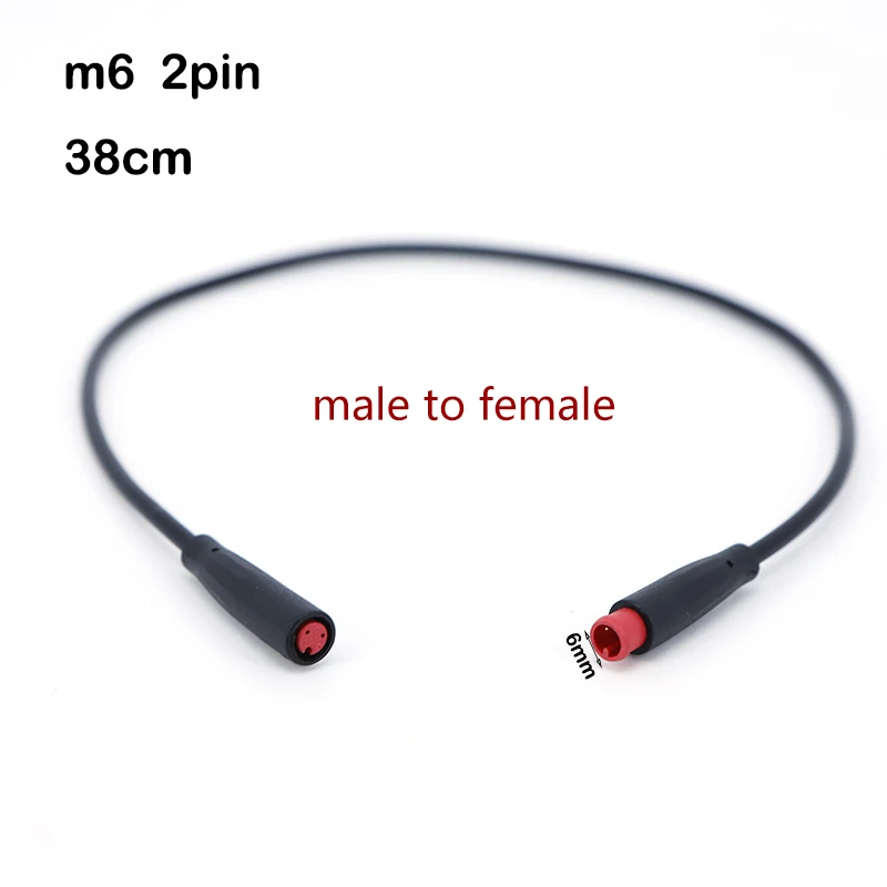 M6 2 3 4 5 Pin Stecker Elektrischer Steckverbinder Männlich Weiblich Roller Bremse Wasserdicht 6mm E-Bike Kabel Stecker Signalsensor Kabel